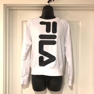 Fila white sweatshirt